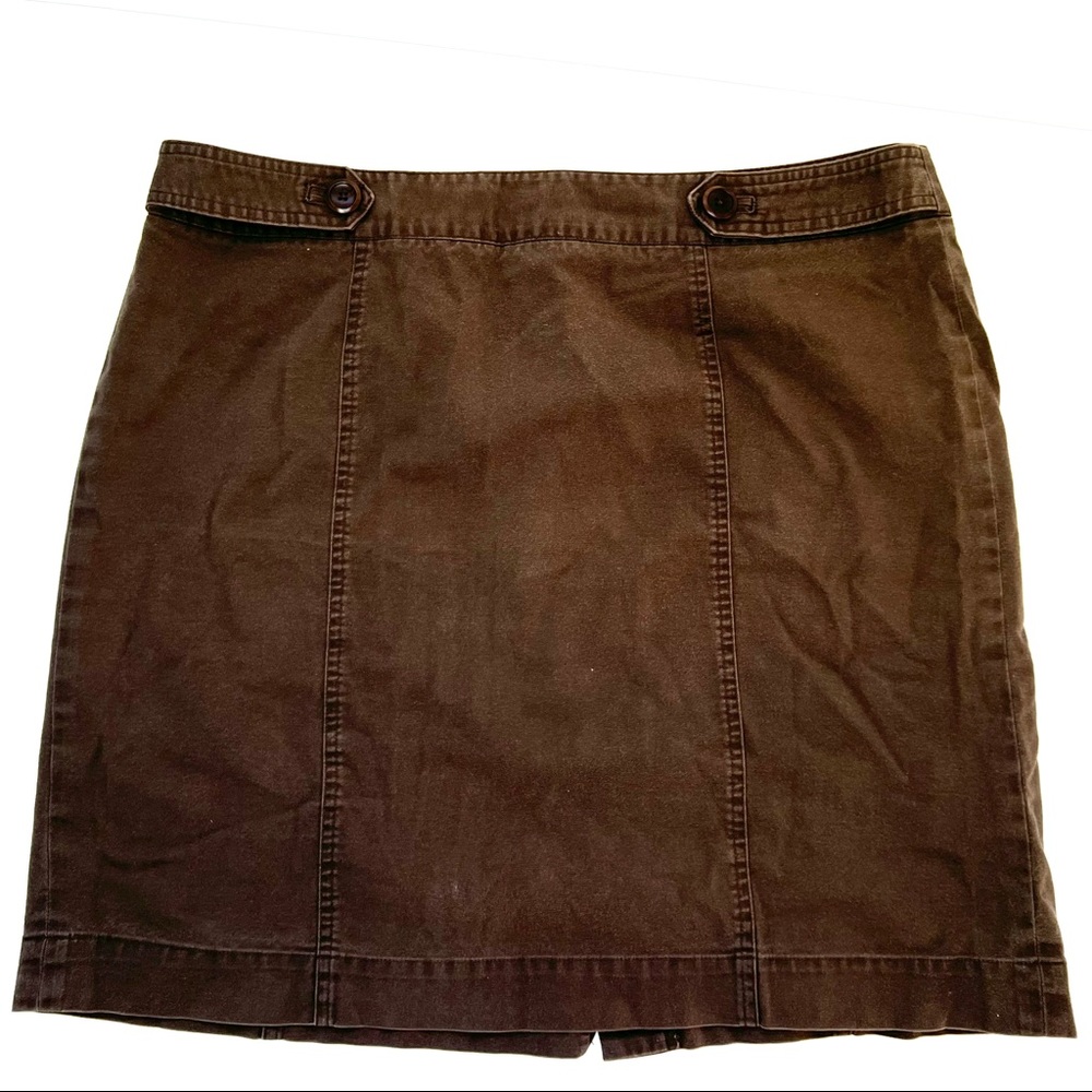 Brown Talbots Twill Skirt